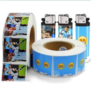 Manufacturer Custom Waterproof Reusable Removable Vinyl Adhesive Lighter Wrap Sticker Labels