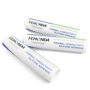 Manufacturer Customized Single component Semi liquid White Thermal Conductive RTV Silicone Potting Glue V 0 Flame