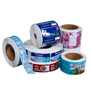 Manufacturer Direct Sales Custom Shape PVC Waterproof Vinyl Roll Labels