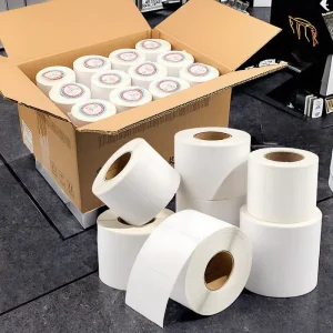 Moisture Proof Self Adhesive Thermal Labels with Barcode for Refrigerated Goods