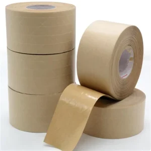 Moisture Resistant Acrylic Adhesive Double Sided 1.2mm Kraft Paper Sealing Tape for Cartons