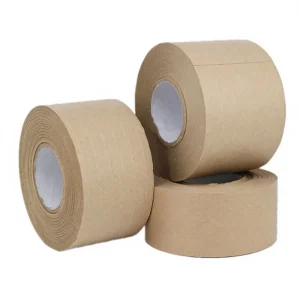 Moisture Resistant Double Sided Kraft Paper Sealing Tape Cartons Writeable Fiber Reinforced Durable Not Easy Break