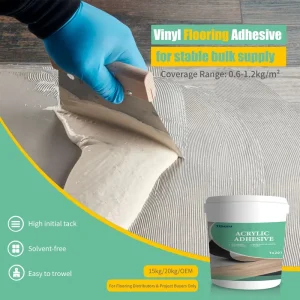 Moisture Resistant Water Based Linoleum Rubber Flooring Adhesive 15kg 25kg LVP Vinyl Flooring Adhesive Glue