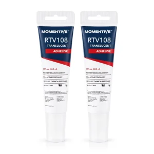 Momentive RTV108 Clear RTV Silicone Adhesive Sealant Acetoxy Cure High Temperature Gasket Maker for Electrical Insulation