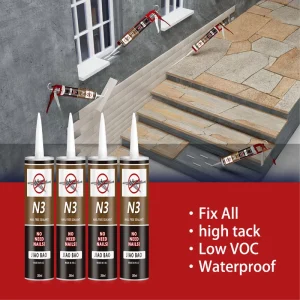 Nail Free Adhesive for PVC WPC Wall Panels Quick Dry Low VOC Nail Free Glue