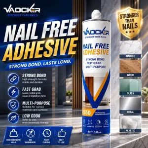 Nail-Free Wall Panel Mounting Adhesive Liquid Nails Bond Sealant for UV Marble Sheet