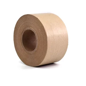 Natural Rubber Glue Water-Activated Waterproof Brown Kraft Paper Carton Sealing Tape