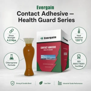 Neoprene Contact Adhesive Chloroprene Rubber Glue Shear Strength 120°C Heat Resistant for Shoe Making Woodworking Construction