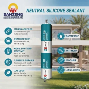 Neutral Clear RTV Silicone Sealant for Steel and Glass Bonding Industrial Grade Sealing Adhesive