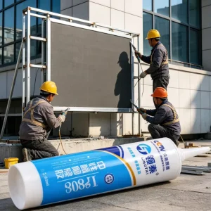 Neutral Silicone Weatherproof Adhesive LT808 300ml UV Resistant Sealant for Building Materials