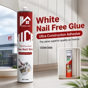 No-Nail Mounting Adhesive Structural Adhesive for Wall Panels and Marble Sheets