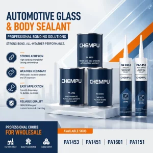 Non Sag Auto Windshield Glue Bonding Anti Leak Low Odor PU Sealant for Fleet Repair Weatherproof Windshield Sealant