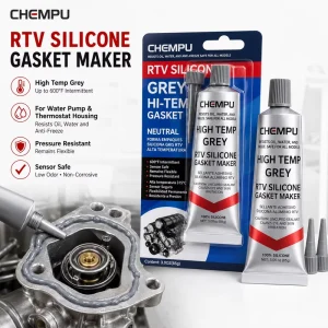 Non-Sag RTV Silicone Adhesive Caulk for Roof Gaps Dustproof Low-VOC Elastic Gasket Maker