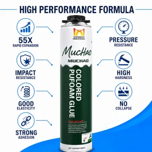 Non Toxic Water Safe Colored 300ml A14 Polyurethane Expanding Foam for Aquarium Landscaping and Gap Filling