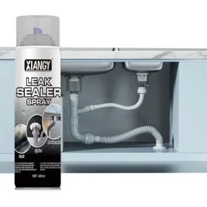 Non-Toxic Waterproof Water Pipe Plugging Agent Spray, 400 ml, Black