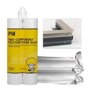 OEM Factory Two-Component White or Grey PUR Structural Adhesive for Aluminum Systems, Windows and Doors