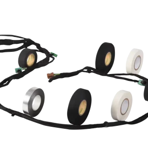 OEM PET Cloth Wire Harness Tape, Waterproof Rubber Adhesive, Hand-Tearable, for Automotive Electrical Wrapping