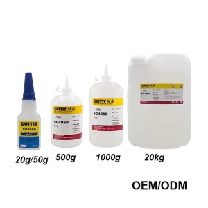 OEM SG4850 Fast-Drying Strong Adhesive, Ethyl Cyanoacrylate Instant Adhesive for Plastic, Rubber, and Metal