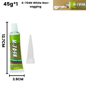 OEM Suppored K 704N One Component RTV Waterproof Heat Resistant Silicone Rubber Sealant Insulated Sealing Glue 45g White