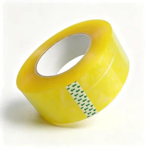 OPP Yellowish Film Adhesive Carton Sealing Daily Use Heavy Duty Warehouse Sealing High Stick No Bubble Transparent Tape Roll