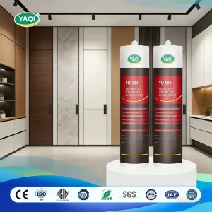 One-Component Neutral Low VOC Weatherproof UV Silicone Sealant 300ml General Purpose for Woodworking and Construction