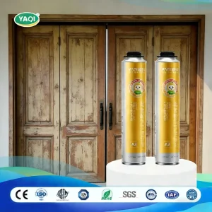 One-Component PU Foam Construction Adhesive and Waterproof Sealant 600ml for Door and Window Installation