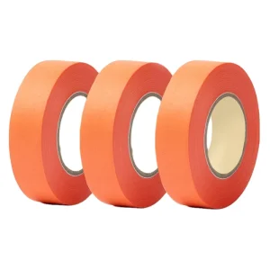 Orange PET Cloth Automotive Wire Harness Wrap Tape, 125°C Heat Resistant, No Residue