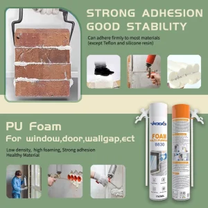 PU Foam Expanding Polyurethane Foam Insulation Spray High Expansion Gap Filling Construction Foam OEM Manufacturer