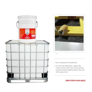 PU Moisture-Curing One-Component Polyurethane Adhesive for Sandwich Panels, PVC, Aluminum, Steel, and Fiberglass