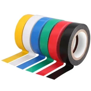 PVC Electrical Insulation Tape Waterproof Flame Resistant Stretchable Multi Color Wire Wrapping Tape for Cable Wiring Repair