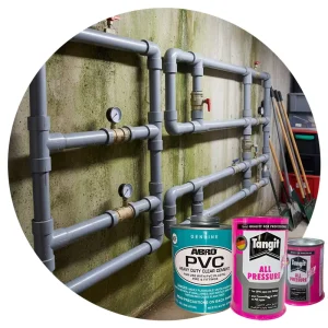 PVC Plastic Waterproof Vinyl Adhesive for Electrical Trunking and Conduit Repair, 1/2 Pint