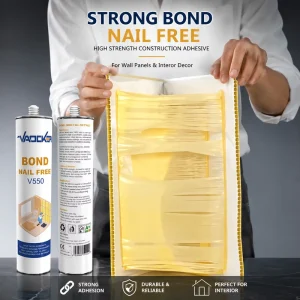PVC Wall Panel Glue White Color Fast Curing Free Nails Adhesive Sealant Plastic Marble Sheet UV Panel Bond