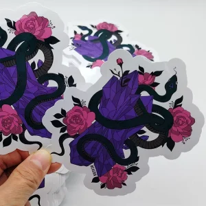 Paper Printing Supplier Clothing Packaging Tag Adhesive Die-Cut Sticker Label Custom Name Logo