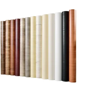 Peel & Stick Adhesive Wall Paper Waterproof White Black Wood Wall Sticker Pvc Wallpaper Designs for Home Decoration