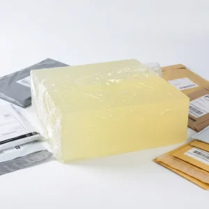 Permanent Destructive PSA Hot Melt Glue with Strong Initial Adhesion and High Peeling Force for Express Bags