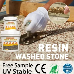 Permeable Reliable Industrial Strength Aliphatic Resin Stone Binder UVR Stable for Large Scale Stadium and Public Venue Paving