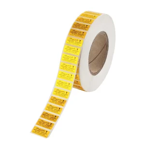 Personalized Custom-Printed Gold Waterproof Vinyl Adhesive Label Stickers for Packaging
