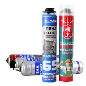 Polyurethane Expanding Spray Foam Sealant, 900g Adhesive Tube, Construction Insulation