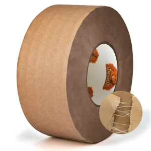 Price Reinforced Strong Waterproof Kraft Paper Tape with Acrylic Adhesive Water Activated for Sealing Cartons