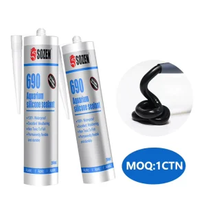 Private Label Acid Waterproof Non toxic to Fish Silicone Sealing Sealant Adhesive for Fish Tank