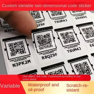 Professional Custom Printing Service Lightweight Adhesive Barcode Label For Document Filing Archive Classification