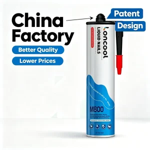 Professional Grade Nail Free Bonding Adhesive For Wood Metal Concrete Wall Installation Projects