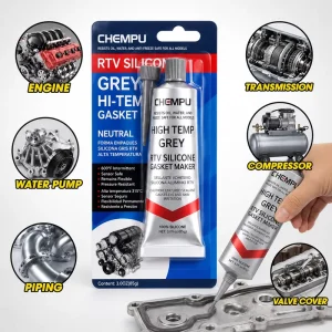 Project Use RTV Silicone Adhesive Bonding Oil Resistant Stable Silicone Caulk for Roof Gaps Strong RTV Silicone Sealant