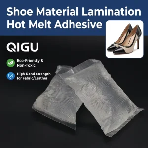 Qigu Guangdong Synthetic Rubber Block Hot Melt Adhesives (PSA) High Peel Strength for Sport Shoes Sole Bonding