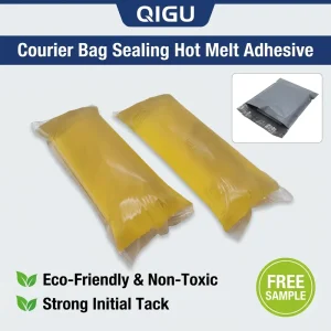 Qigu Strong Bonding Self Seal Hot Melt Adhesive PSA Glue SBC Type Express Courier Bags Woodworking Construction Packaging