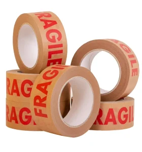 Qpack High Quality Butyl Waterproof Eco friendly Water Activated Acrylic Kraft Paper Tape Custom Printed Carton Sealing Tape
