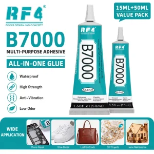 RF4 B7000 15ml 50ml Multi Purpose Water Based Clear Adhesive Glue for Shoe Repair Leather Goods Mobile Phones LCD Screen Repair