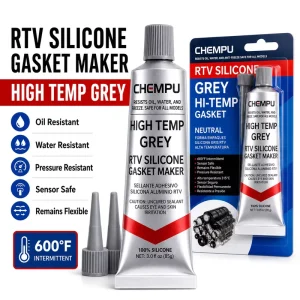 RTV Silicone Adhesive Crack Resistant Low Odor Caulk for Shower Rooms and Gasket Making