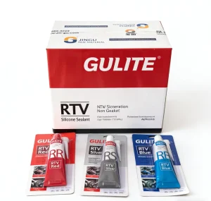 RTV Silicone Adhesive Sealant High Temperature Resistance Red 90g Gasket Maker for Woodworking Construction Transportation Metal