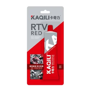 RTV Silicone Adhesive Sealant High Temperature Resistant Red 90g for Construction and Transportation